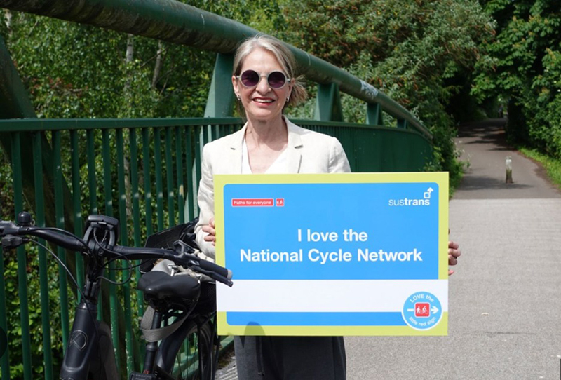 Wera Hobhouse MP Sustrans Cycle Network
