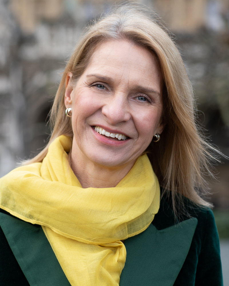 Wera Hobhouse MP head shot with yellow scarf